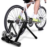 Sportneer Turbo Trainer, vloeibare fietstrainer, stalen fietsstandaard met geluidsreductiewiel voor indoor fietstrainer
