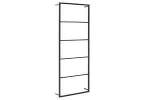 VidaXL Handdoekenrek Staal Zwart 45x10x115 cm - 46% Korting