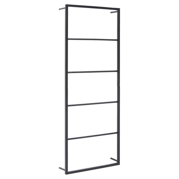 VidaXL Handdoekenrek Staal Zwart (45x10x115 cm) - 40% Korting