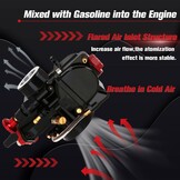 PWK 34mm Motorfiets Carburateur Carb Voor ATV UTV Scooter 125cc 150cc 175cc 200cc 250cc Dirt Bike-Zwart - Maat 34MM