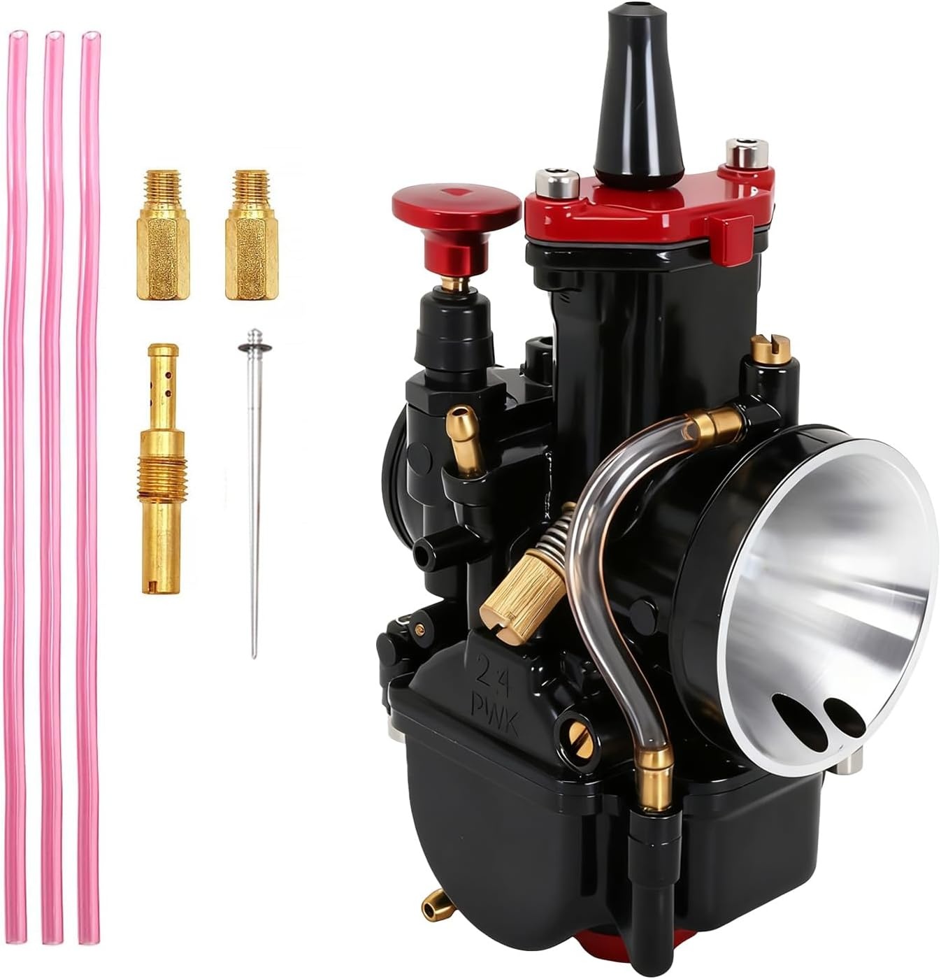 PWK 34mm Motorfiets Carburateur Carb Voor ATV UTV Scooter 125cc 150cc 175cc 200cc 250cc Dirt Bike-Zwart - Maat 34MM