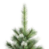 vidaXL Kunstkerstboom met scharnieren en sneeuw 150 cm