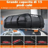 Zacro tas voor imperiaal Dell'auto auto auto rooftop Cargo Bag Zwart A