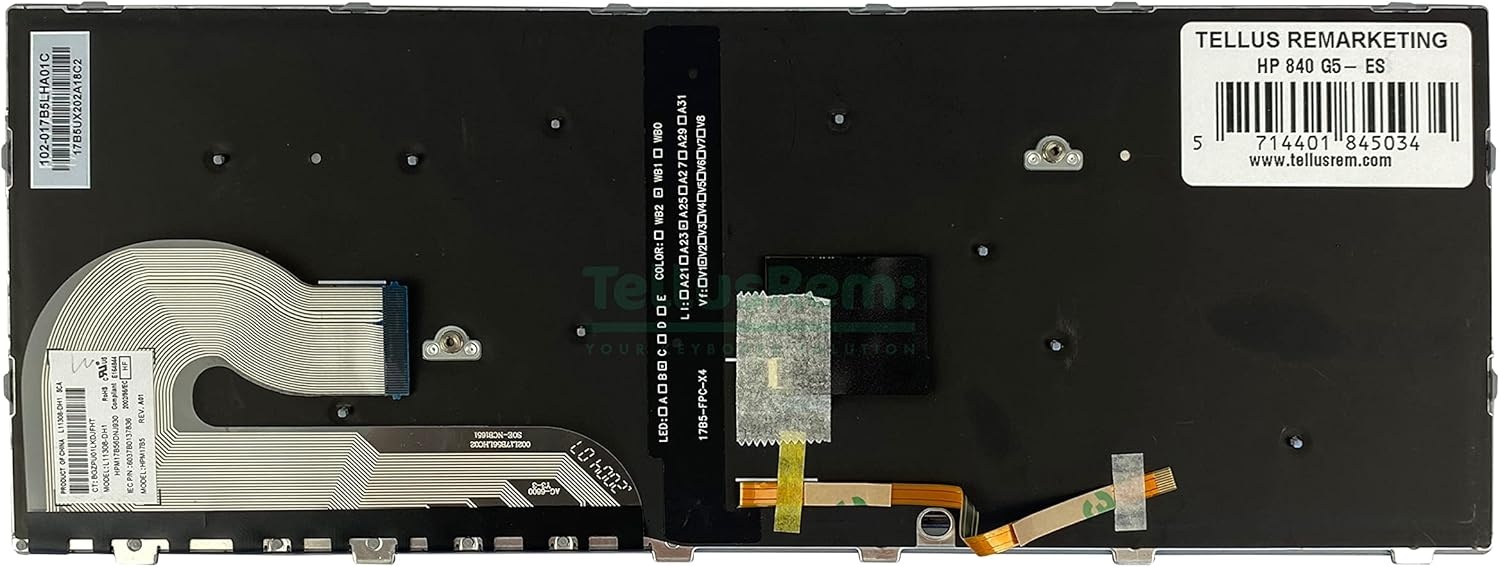 Spaans Toetsenbord met Achtergrondverlichting | HP 840 G5/G6, 745 G5/G6, ZBook 14u G5/G6 | 76% Korting
