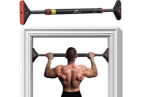 Verstelbare Optrekstang Deurkozijn 75-94cm | 200kg | Rood | Schroefloos | 33% Korting