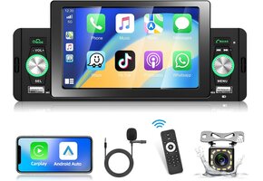 1-DIN Autoradio met CarPlay/Android Auto & 5" Touchscreen - 34% Korting!