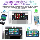 Podofo 1 DIN Autoradio Compatibel met Apple Carplay en Android Auto,5 Inch Radio Touchscreen voor Auto's met Bluetooth,FM Radio,Mirror Link,AHD Achteruitrijcamera&microfoon