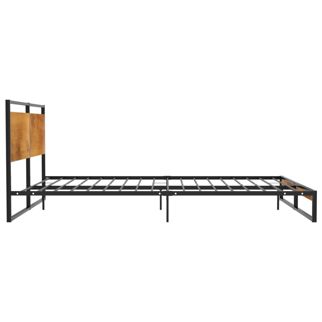 VidaXL Bedframe Metaal Zwart 180x200 cm - 35% Korting
