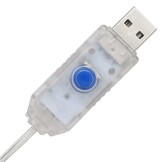 vidaXL LED Rendieren met 60 LED 3 pcs Warmwit PET