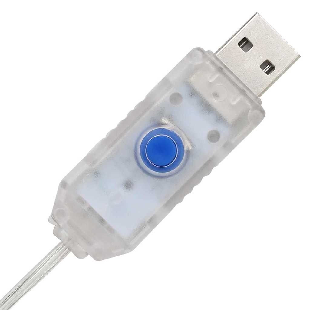 vidaXL LED Rendieren met 60 LED 3 pcs Warmwit PET