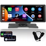 Podofo Draagbare Autoradio 9.3 Inch IPS Touchscreen met Apple CarPlay & Android Auto