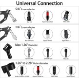 Verstelbaar Microfoon Boom Arm Statief Zwart - 34% Korting!