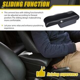 Armsteun Voor Toyota Yaris 2015-2021 Armleuningen Auto Centre Console Interieur Opbergdoos Armsteun Dual Compartimenten Zacht Leer - Maat Black with White