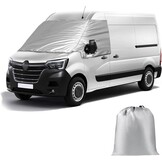 Omslaghoes voor voorruit, vervanging voor Renault Master 2010-2023, vervanging voor Opel Movano 2010-2023, autovoorruitafdekking, vervanging voor Nissan NV400, 600D luxe zonwering