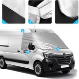 Omslaghoes voor voorruit, vervanging voor Renault Master 2010-2023, vervanging voor Opel Movano 2010-2023, autovoorruitafdekking, vervanging voor Nissan NV400, 600D luxe zonwering