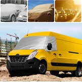 Omslaghoes voor voorruit, vervanging voor Renault Master 2010-2023, vervanging voor Opel Movano 2010-2023, autovoorruitafdekking, vervanging voor Nissan NV400, 600D luxe zonwering