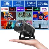 Draagbare mini-beamer XGODY Gimbal5 Mini smart Android 11 HD-projector, ondersteunt 1080p 4K WiFi6 BT, thuisbioscoop, videoprojector met 180° draaibare standaard, autokeystone voor Android, iOS, mat