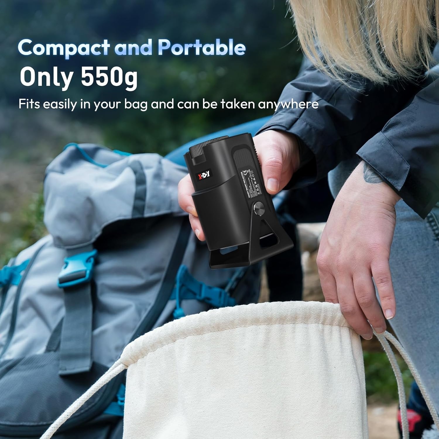 Draagbare mini-beamer XGODY Gimbal5 Mini smart Android 11 HD-projector, ondersteunt 1080p 4K WiFi6 BT, thuisbioscoop, videoprojector met 180° draaibare standaard, autokeystone voor Android, iOS, mat