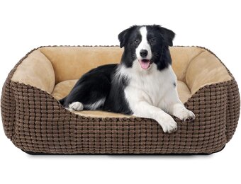 Zacht Hondenbed voor Middelgrote Honden & Katten - Wasbaar - 76x61x23cm