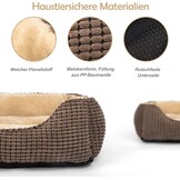 Zacht Hondenbed voor Middelgrote Honden & Katten - Wasbaar - 76x61x23cm