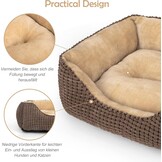 Zacht Hondenbed voor Middelgrote Honden & Katten - Wasbaar - 76x61x23cm