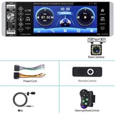 Podofo 1-DIN Autoradio met 5.1 Inch IPS Touchscreen, Bluetooth, Handsfree, RDS, FM en 4 USB Poorten