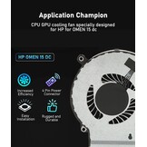 CPU GPU Koelventilator OMEN 15 DC | 75% Korting