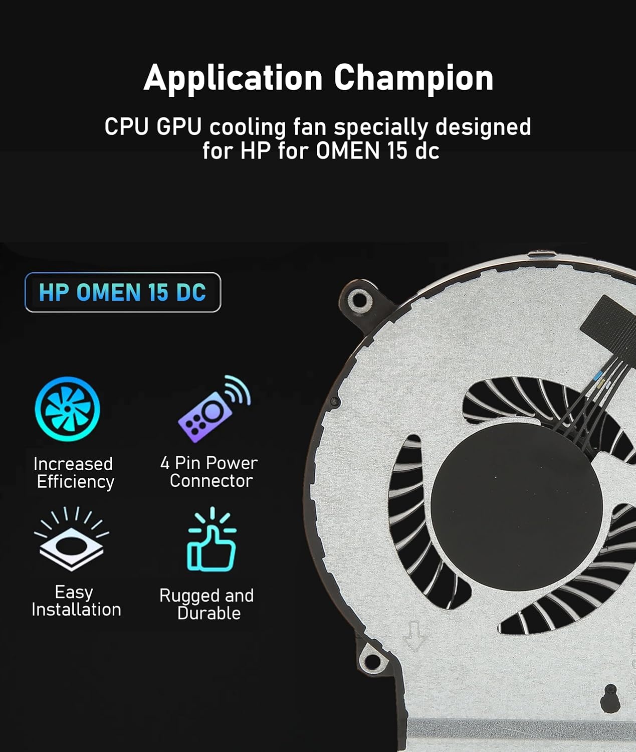 CPU GPU Koelventilator OMEN 15 DC | 75% Korting