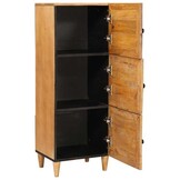 vidaXL Highboard Lichtbruin 40 x 33 x 110 cm massief mangohout