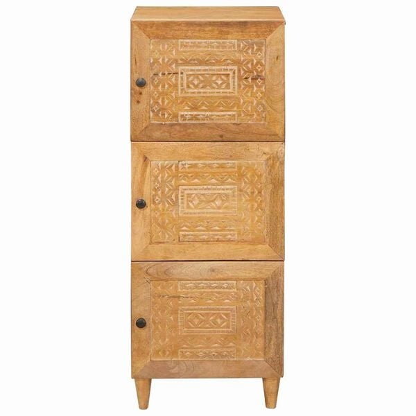 vidaXL Highboard Lichtbruin 40 x 33 x 110 cm massief mangohout