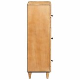 vidaXL Highboard Lichtbruin 40 x 33 x 110 cm massief mangohout