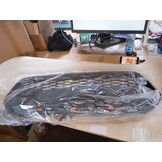 Mattzwarte Ford Transit Custom Trail Frontgrill 2018-2023 met F&O Letters