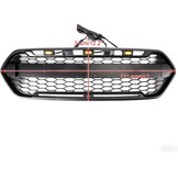 Mattzwarte Ford Transit Custom Trail Frontgrill 2018-2023 met F&O Letters