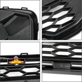 Mattzwarte Ford Transit Custom Trail Frontgrill 2018-2023 met F&O Letters