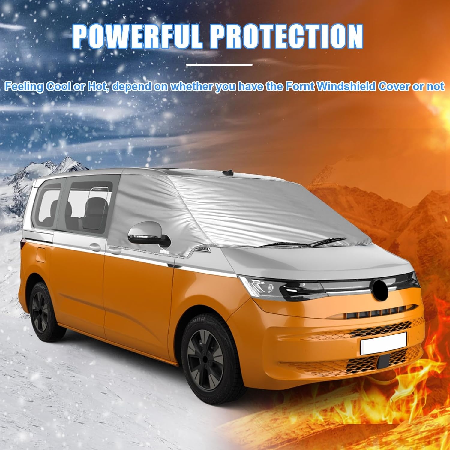 Windschermhoes Zilver voor VW T7 (2021-2022) | 34% Korting