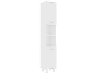 vidaXL Badkamerkast 30x30x179 cm spaanplaat wit