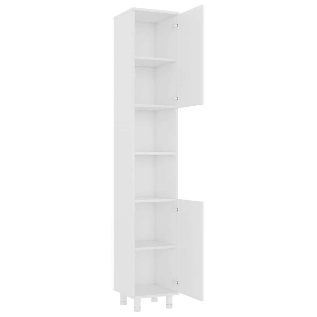 vidaXL Badkamerkast 30x30x179 cm spaanplaat wit
