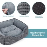 JOEJOY Hondenbed XXL voor grote honden, hondenmand, wasbaar, wollig, zachte pluche hondenbedden, 106 x 80 x 23 cm, hondenmand voor grote honden en katten