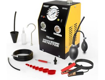 SOLARY SD302 Auto Rookmachine met Drukindicator voor Lekdetectie - DC12V, Geel