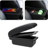Auto Armsteun Voor Mirage Attrage Space Star 2014-2018 Dubbellaags Console Center Grote Opbergdoos met 3 Usb-poort Opladen Zwart Stiksels