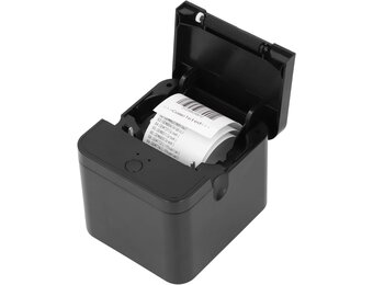POS-printer, 58 Mm USB Thermische Bonprinter, Restaurantkeukenprinter met Automatische Snijder, USB-labelprinter voor Mac, Linux, IOS, Android (EU-stekker)