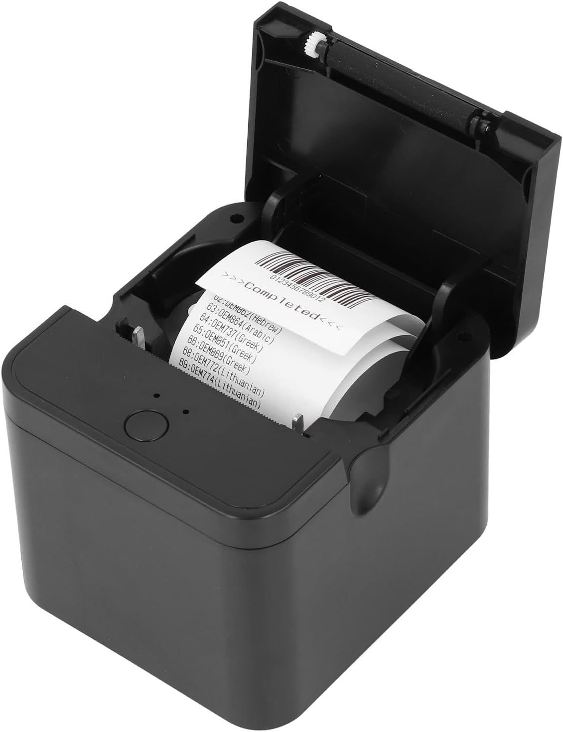 POS-printer, 58 Mm USB Thermische Bonprinter, Restaurantkeukenprinter met Automatische Snijder, USB-labelprinter voor Mac, Linux, IOS, Android (EU-stekker)