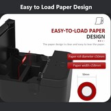 POS-printer, 58 Mm USB Thermische Bonprinter, Restaurantkeukenprinter met Automatische Snijder, USB-labelprinter voor Mac, Linux, IOS, Android (EU-stekker)