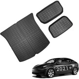 3-delige Kofferbakmat TPE voor Tesla Model Y 2021-2024, Anti-slip en Waterdicht