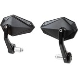 FENRIR Motorfiets Spiegels Stuurspiegel Achteruitkijkspiegel Motorfietsen zwart CNC Aluminium profiel Ontspiegeld Naked Bike Sport Scrambler voor Honda Suzuki Kawasaki Yamaha ducati BMW Aprilia Vespa