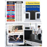 SZLX Vacuüm Reistrugzak met Pomp - Handbagage Geschikt voor Ryanair - Waterdicht - Zwart
