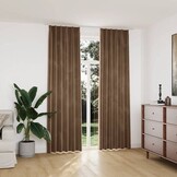Verduisterende Fluweel Gordijnen Beige (2 st.) - 34% Korting