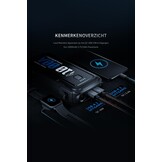 Starthulp Powerbank 1000 A 12 V Startkabel & Booster voor Benzine 3,5 L, Diesel 5,0 L Auto Starthulp met Jump Starter Safe