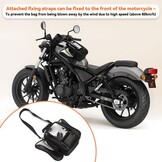 Dracarys Motorfiets-tanktas, zwarte, waterdichte Oxford motortas, reis-, outdoor-, sporttas, bagage, sterke magnetische tas, universeel voor de meeste motorfietsen