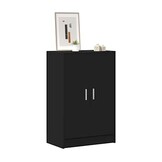 vidaXL Schoenenkast 60x35x92 cm bewerkt hout zwart